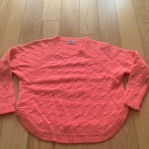 Madewell Wallace Neon Pink Wool Sweater (XS)
